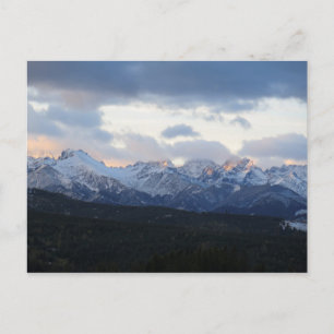 Tatras in the clouds poster postcard