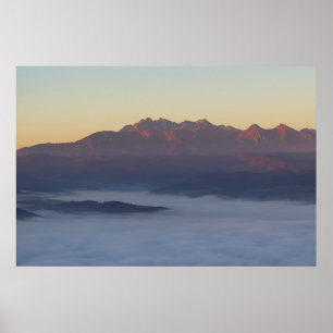 Tatras sunrise view poster