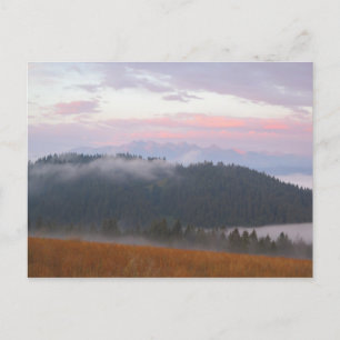 Tatras view at sunrise poster postcard