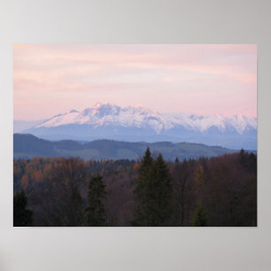 Tatras view form Beskids Poster