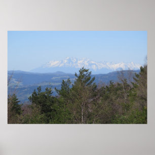 Tatras view from Beskid Sadecki Poster