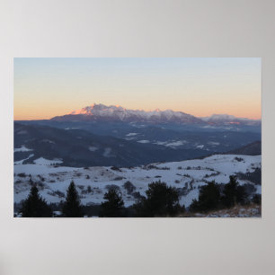 Tatras view from Pieniny Poster