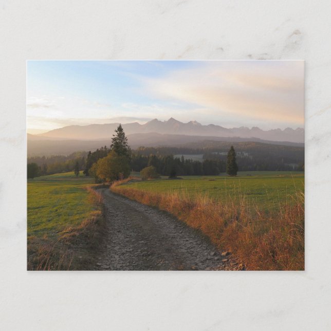 Tatras view from Spis Poster Postcard (Front)