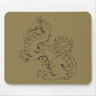 Tatsu Asian Dragon Are Fantasy Mythical Creatures Mouse Mat