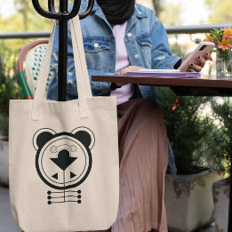 Tatsu Dragon Zodiac Geometric Tote Bag
