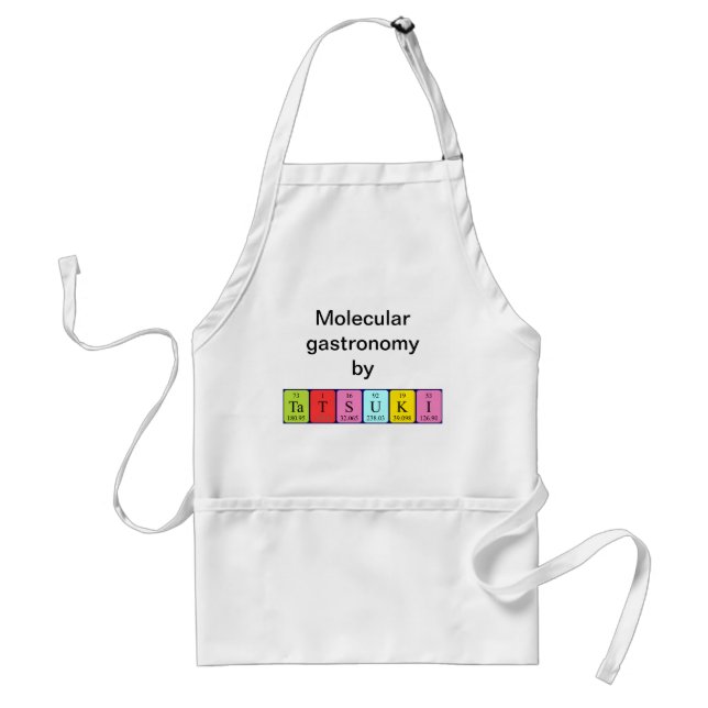 Tatsuki periodic table name apron (Front)