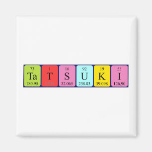 Tatsuki periodic table name magnet