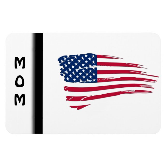 Tattered American Flag Magnet (Horizontal)