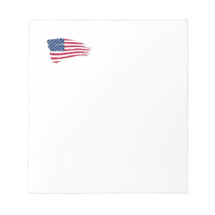Tattered American Flag Notepad