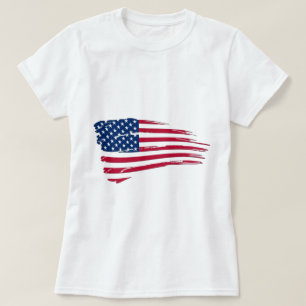 Tattered American Flag T-shirt