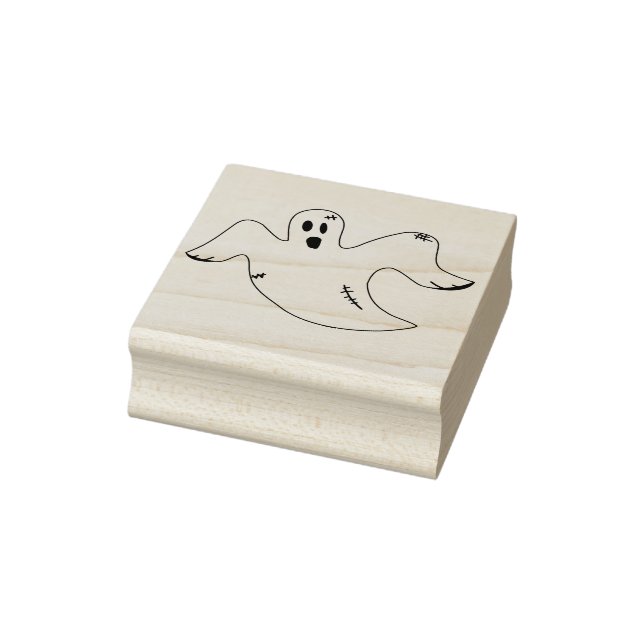 Tattered ghost illustration art stamp (Stamp)