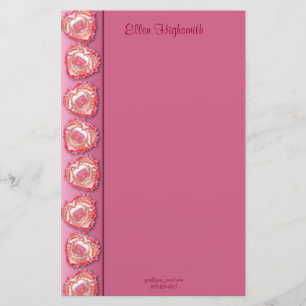 Tattered Heart Border Stationery