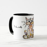 Tattered Pirate Tom Cat Coffee Mug