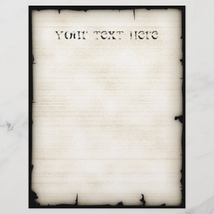 Tattered Western Style Letterhead