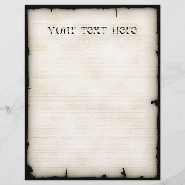 Tattered Western Style Letterhead (Front)