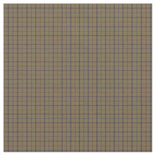 Tattersall Fashion Brooks Camel Blue Red Fabric