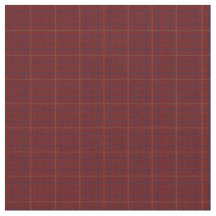 Tattersall Fashion Brooks Maroon Blue Gold Fabric