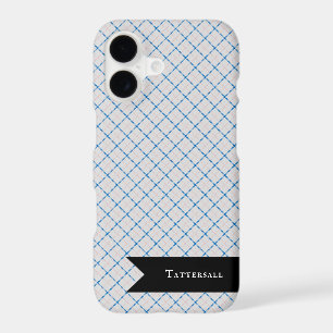 Tattersall Pattern Pink White Cerulean Plaid Check