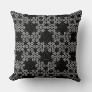 Tatting Fractal pattern Snowflake Crochet Cushion