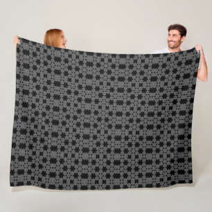 Tatting Fractal pattern Snowflake Crochet Fleece Blanket