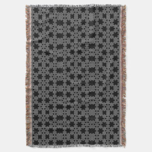 Tatting Fractal pattern Snowflake Crochet Throw Blanket
