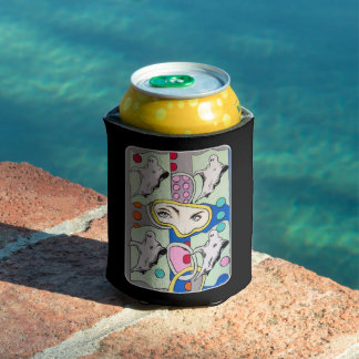 ‘Tattletales in the Spirit Box’ Painting on a  Can Cooler
