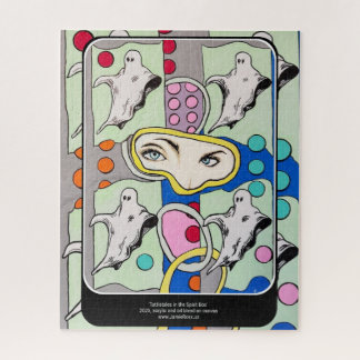 ‘Tattletales in the Spirit Box’ Painting on a  Jigsaw Puzzle