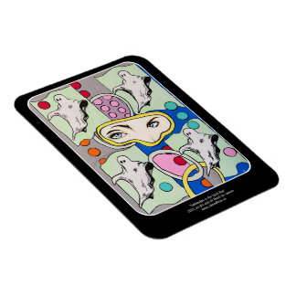 ‘Tattletales in the Spirit Box’ Painting on a  Magnet