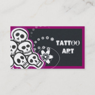 Tattoo Art Business Cards- Skulls Card