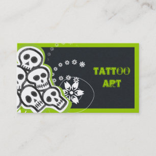 Tattoo Art Business Cards- Skulls Card