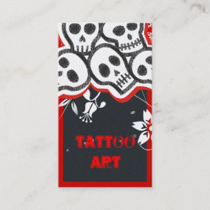 Tattoo Art Business Cards- Skulls Card