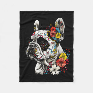 Tattoo Art French Bulldog French Bulldog Pet Art _ Fleece Blanket