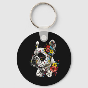 Tattoo Art French Bulldog French Bulldog Pet Art _ Key Ring