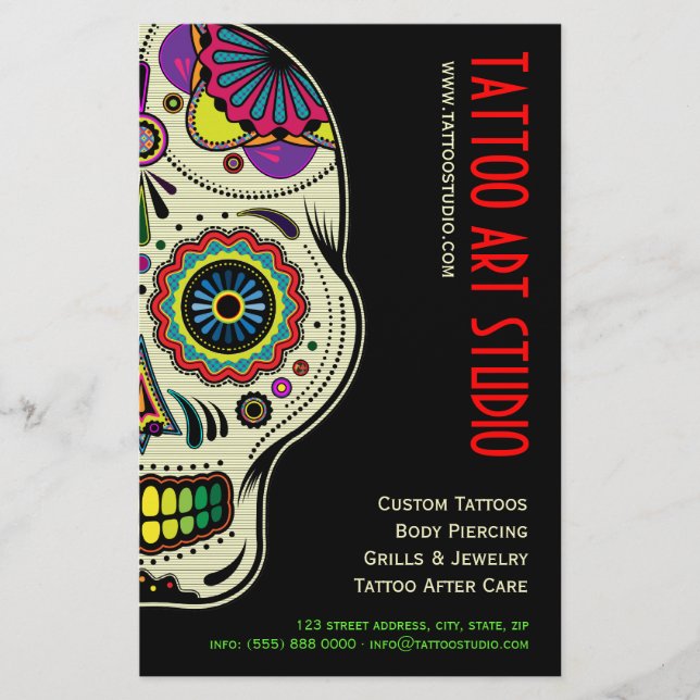 Tattoo Art Shop flyer (Front)