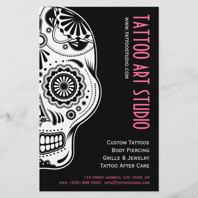 Tattoo Art Studio Flyer (Front)