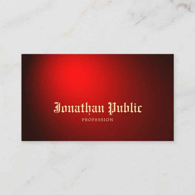 Tattoo Artist Art Creative Black Red Tattooist Business Card (Front)