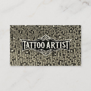 Tattoo Artist Body Art Salon Shop Professional  Business Card