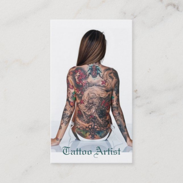 Tattoo Artist Business Card (Front)