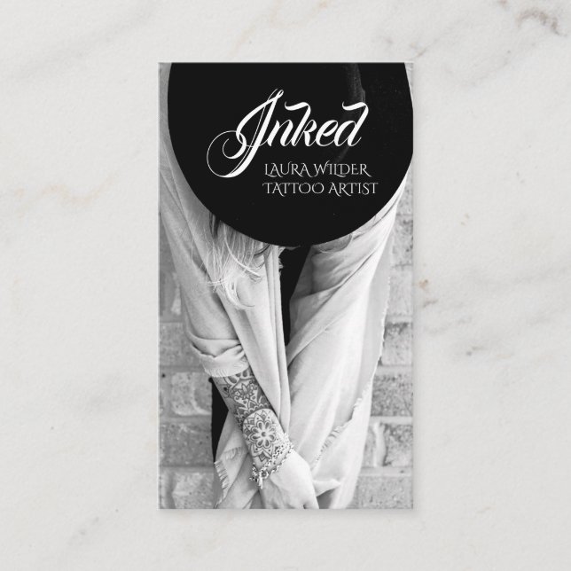Tattoo Artist Business Card (Front)