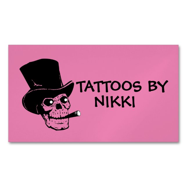 TATTOO ARTIST BUSINESS CARD MAGNET (Front)