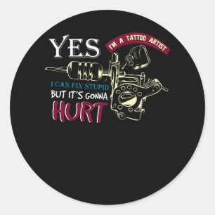 Tattoo Artist Classic Round Sticker