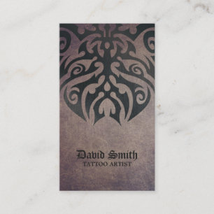 Tattoo Artist Cool Tribal Tattoo Vintage Business Card
