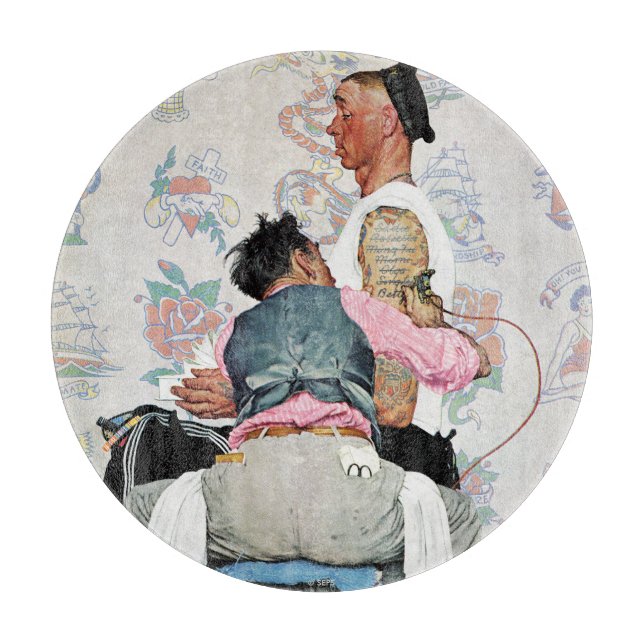 Tattoo Artist Cutting Board (Front)