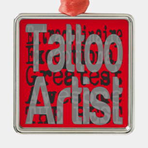 Tattoo Artist Extraordinaire Metal Tree Decoration