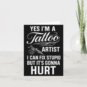 Tattoo Artist Fix Stud Funny Tattoo Shop Gift Card
