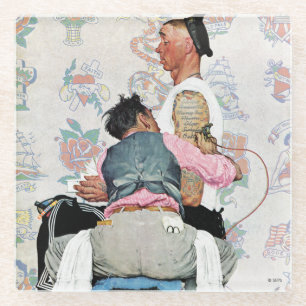 Tattoo Artist Glass Coaster