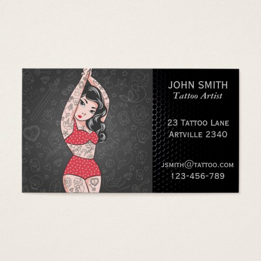 Tattoo Artist Ink Artist Tattoo Parlour Business Card