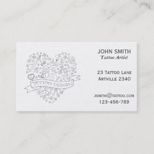 Tattoo Artist Ink Artist Tattoo Parlour Business Card