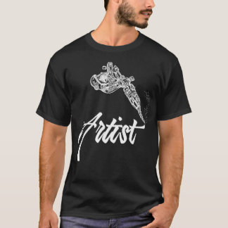 Tattoo Artist Italics Tattooing Gun  Premium _1  T-Shirt