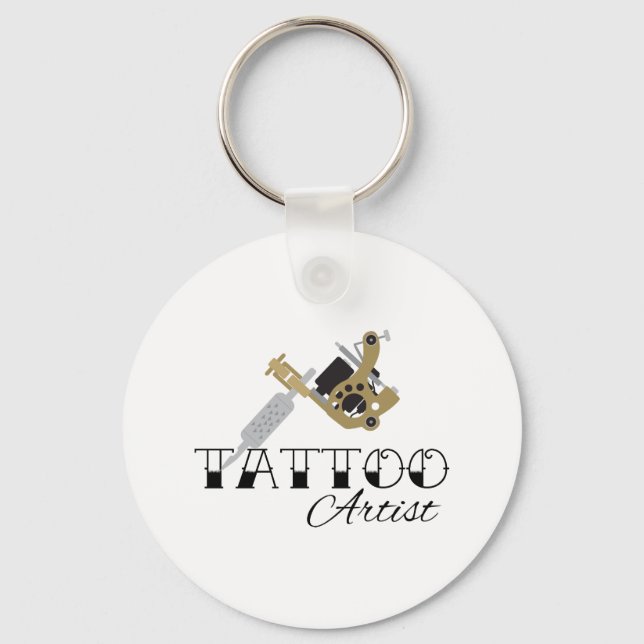 Tattoo Artist Key Ring (Front)